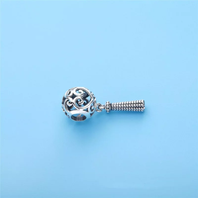 (imagen para) Charm en plata de ley Coraz&oacute;n Borla Encantada - PANDORA - Ver 3
