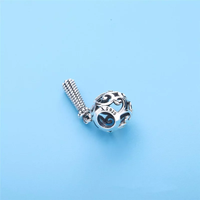 (imagen para) Charm en plata de ley Coraz&oacute;n Borla Encantada - PANDORA - Ver 4