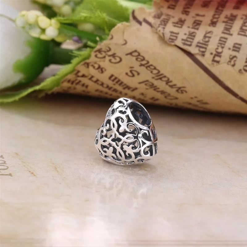 (imagen para) Charm en plata de ley Coraz&oacute;n calado PANDORA - Ver 3