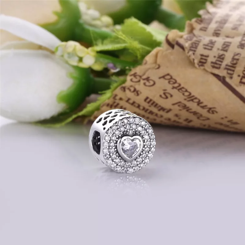 (imagen para) Charm en plata de ley Coraz&oacute;n chispeante PANDORA - Ver 2