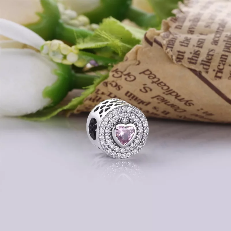 (imagen para) Charm en plata de ley Coraz&oacute;n chispeante PANDORA - Ver 3