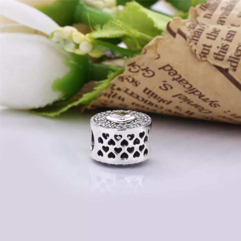 (imagen para) Charm en plata de ley Coraz&oacute;n chispeante PANDORA - Ver 4