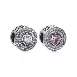 (imagen para) Charm en plata de ley Coraz&oacute;n chispeante PANDORA