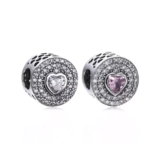 (imagen para) Charm en plata de ley Coraz&oacute;n chispeante PANDORA