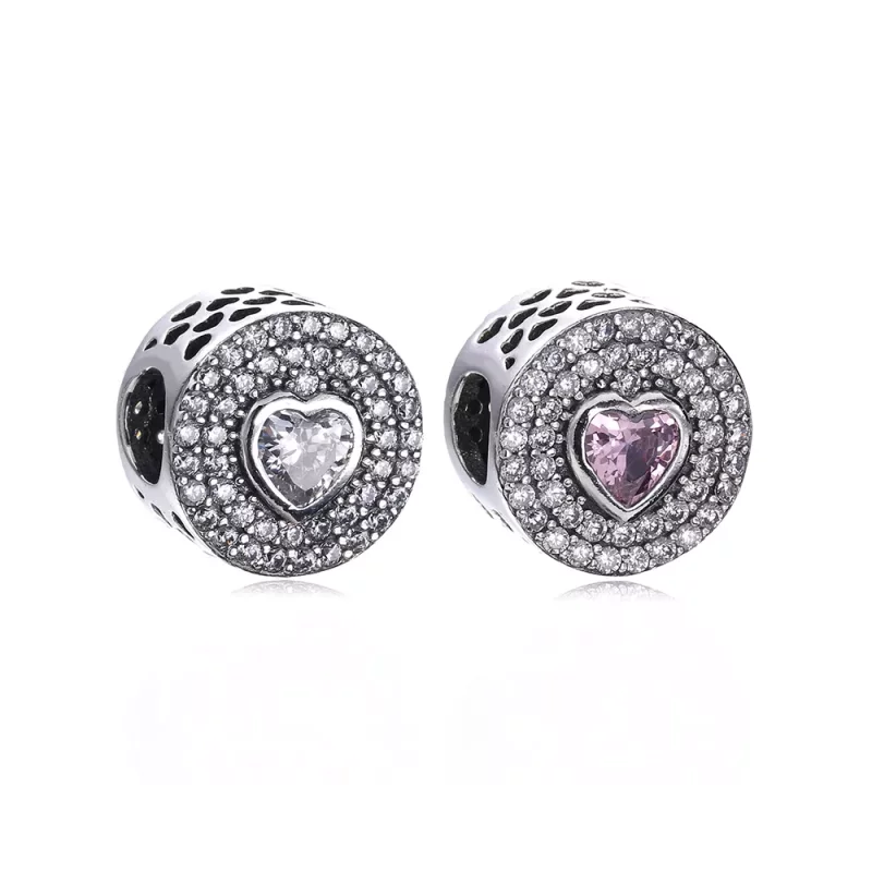 (imagen para) Charm en plata de ley Coraz&oacute;n chispeante PANDORA