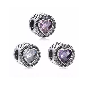 Charm en plata de ley Corazón chispeante PANDORA (imagen para) Charm en plata de ley Corazón chispeante PANDORA