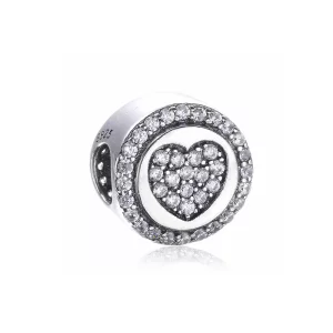 (imagen para) Charm en plata de ley Coraz&oacute;n chispeante PANDORA