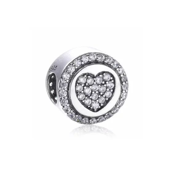 (imagen para) Charm en plata de ley Coraz&oacute;n chispeante PANDORA