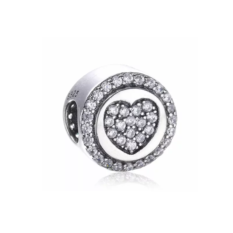 (imagen para) Charm en plata de ley Coraz&oacute;n chispeante PANDORA