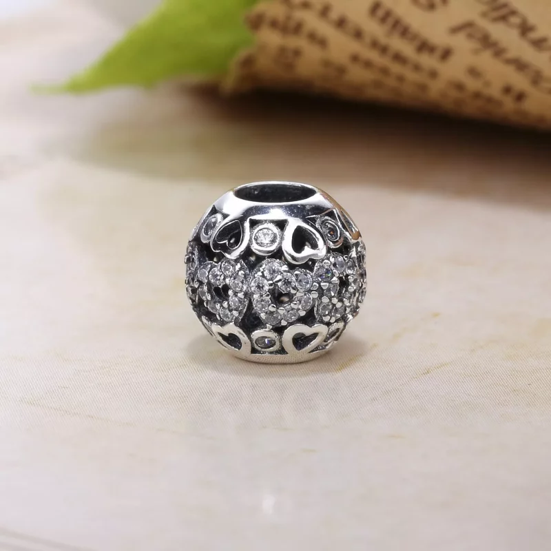 (imagen para) Charm en plata de ley Coraz&oacute;n chispeante PANDORA - Ver 2