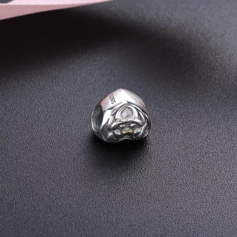 (imagen para) Charm en plata de ley Coraz&oacute;n de la familia PANDORA - Ver 3