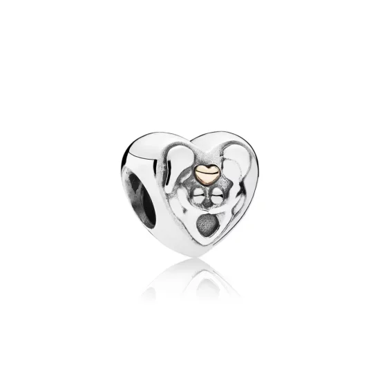 (imagen para) Charm en plata de ley Coraz&oacute;n de la familia PANDORA