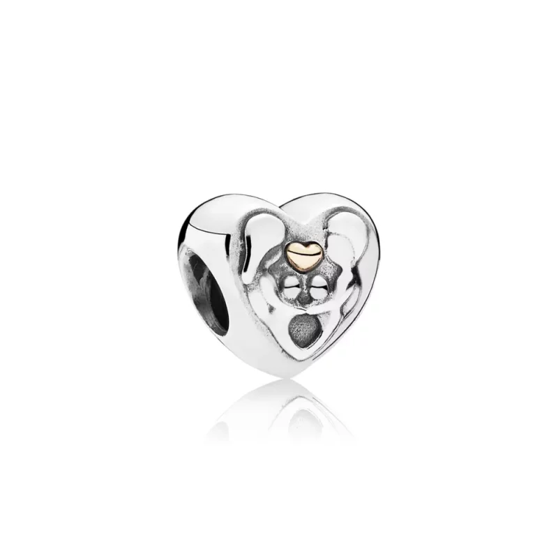 (imagen para) Charm en plata de ley Coraz&oacute;n de la familia PANDORA