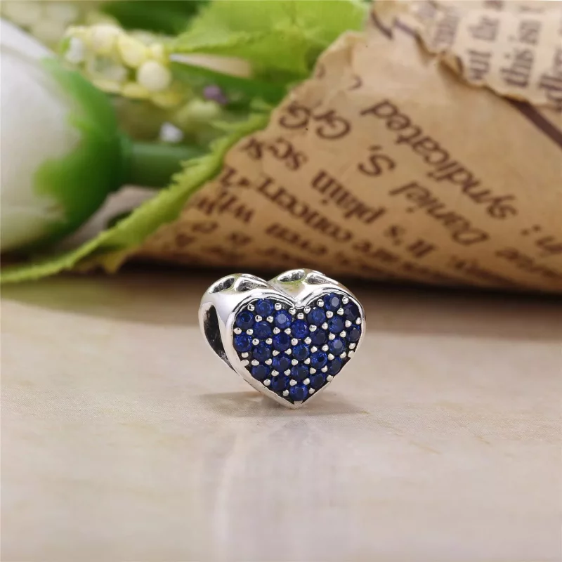 (imagen para) Charm en plata de ley Coraz&oacute;n deslumbrante PANDORA - Ver 4