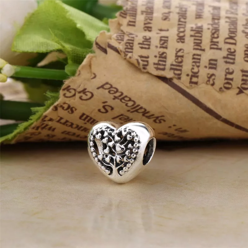 (imagen para) Charm en plata de ley Corazones Florecientes - PANDORA - Ver 3