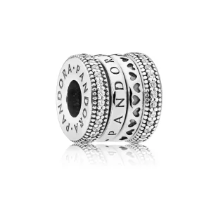 (imagen para) Charm en plata de ley Corazones Girando - PANDORA