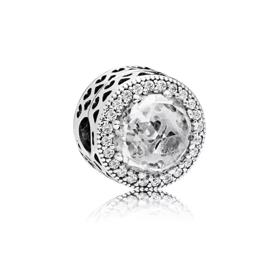 (imagen para) Charm en plata de ley Corazones Radiantes - PANDORA