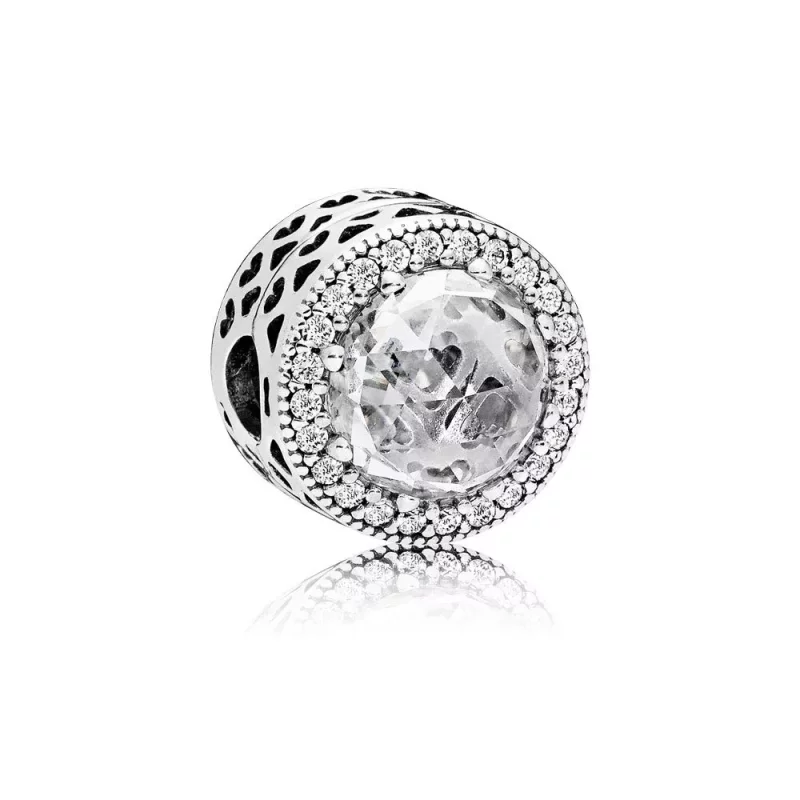 (imagen para) Charm en plata de ley Corazones Radiantes - PANDORA