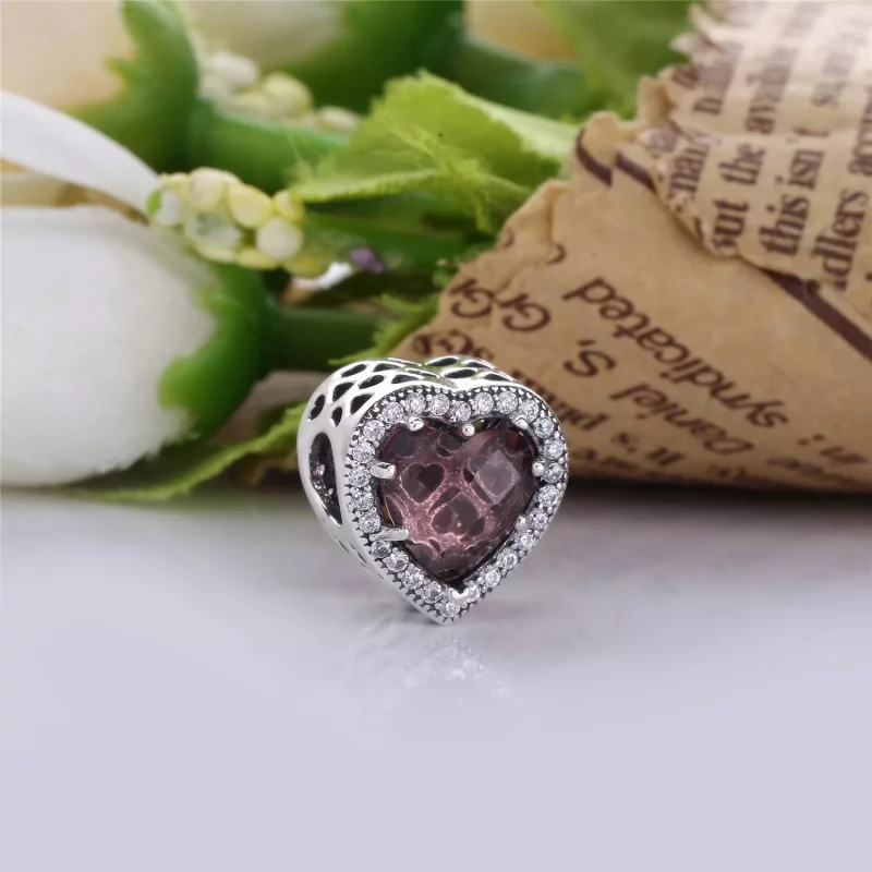 (imagen para) Charm en plata de ley Corazones radiantes PANDORA - Ver 4