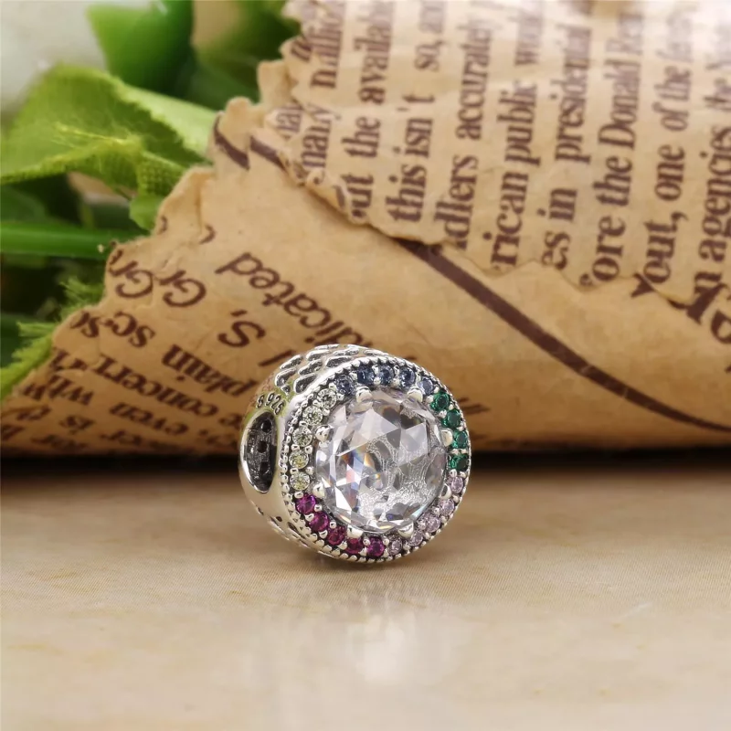(imagen para) Charm en plata de ley Corazones radiantes PANDORA - Ver 2