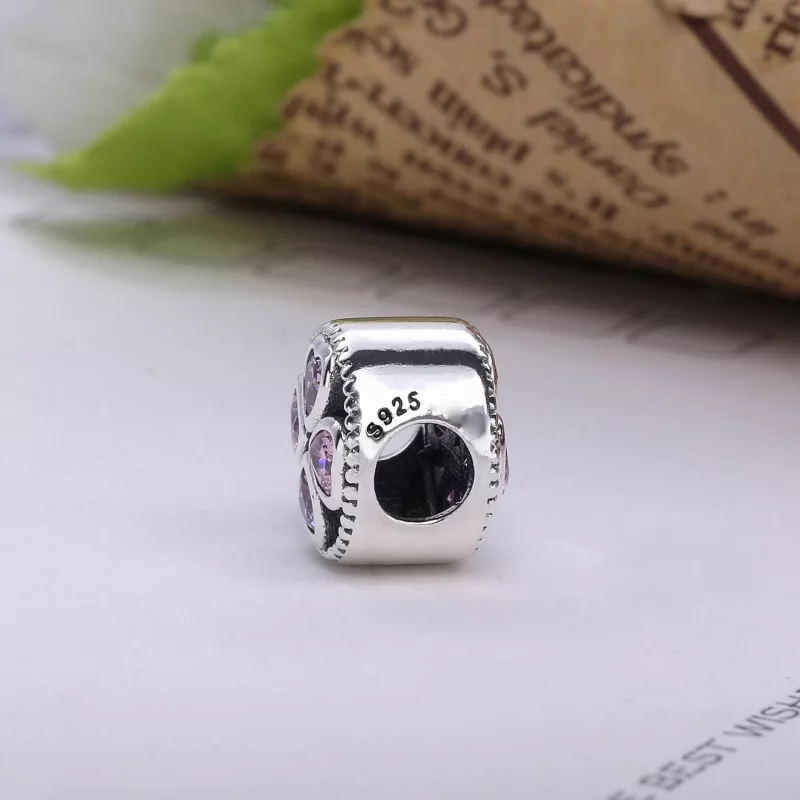 (imagen para) Charm en plata de ley Corazones tr&eacute;bol PANDORA - Ver 2