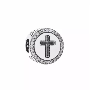 Charm en plata de ley Cruz de fe PANDORA (imagen para) Charm en plata de ley Cruz de fe PANDORA
