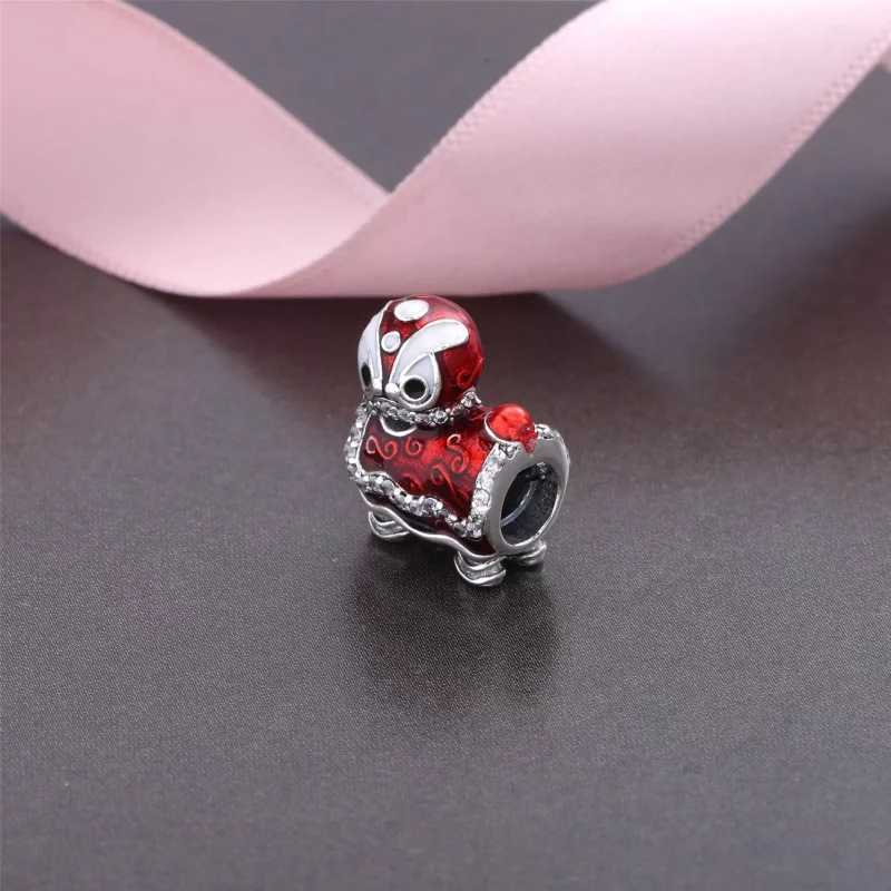 (imagen para) Charm en plata de ley Danza del le&oacute;n chino PANDORA - Ver 3