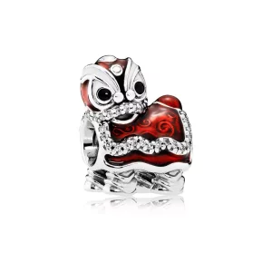 Charm en plata de ley Danza del león chino PANDORA (imagen para) Charm en plata de ley Danza del león chino PANDORA