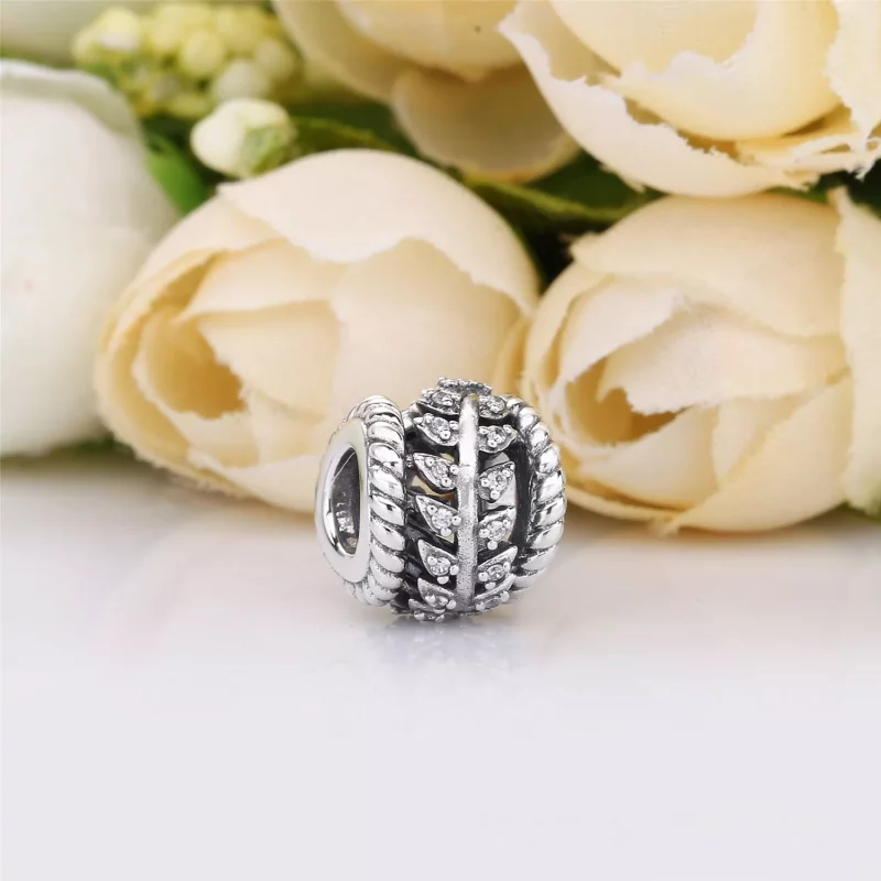 (imagen para) Charm en plata de ley Deslumbrante Remolina de Espigas - PANDORA - Ver 2