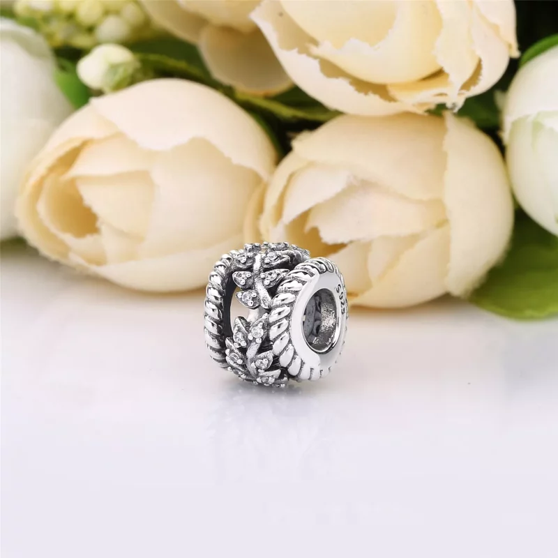 (imagen para) Charm en plata de ley Deslumbrante Remolina de Espigas - PANDORA - Ver 3