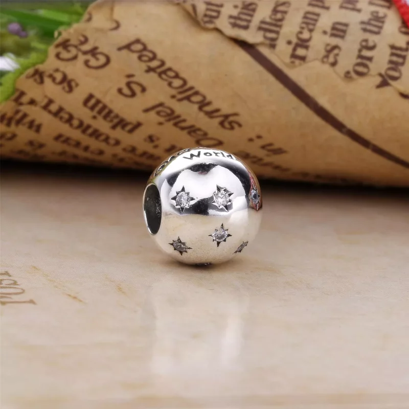 (imagen para) Charm en plata de ley Disneyland Resort PANDORA - Ver 2
