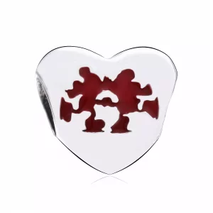 (imagen para) Charm en plata de ley Disny, Bailando Mickey y Minnie PANDORA