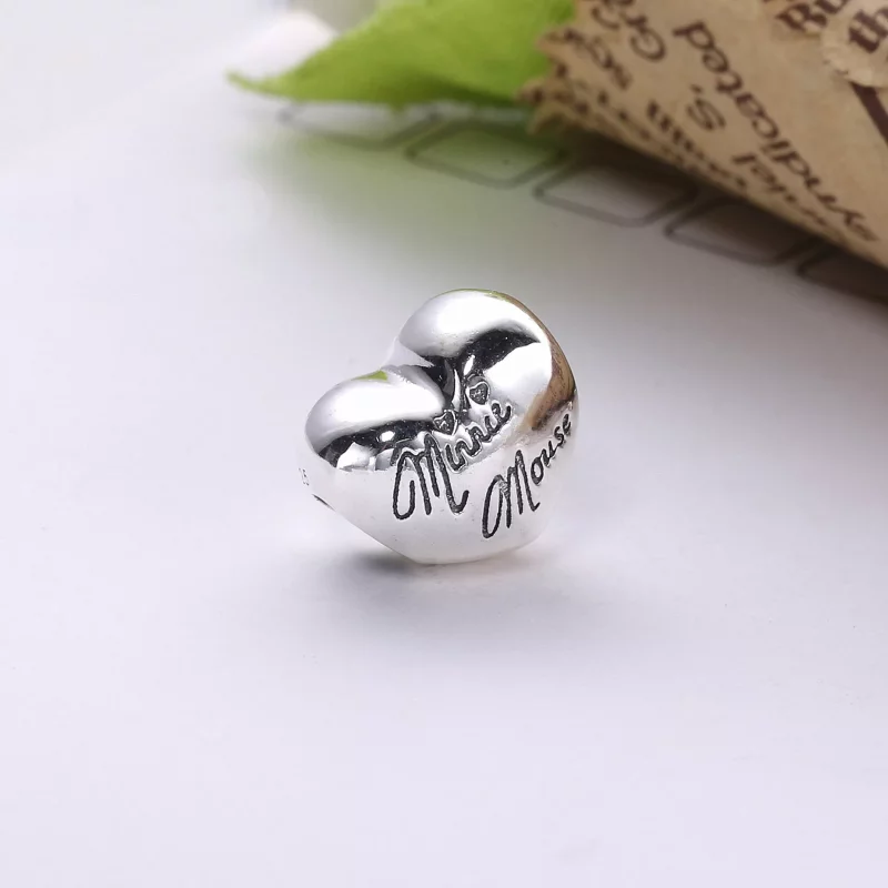 (imagen para) Charm en plata de ley Disny, Firma de Mickey Mouse PANDORA - Ver 2