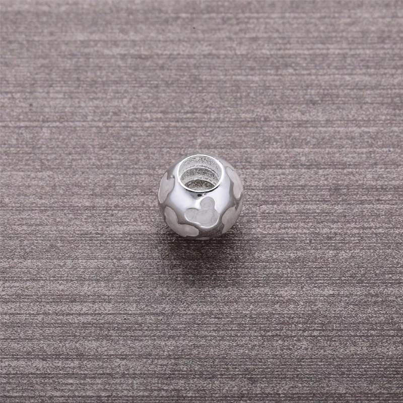 (imagen para) Charm en plata de ley Disny, Icono de Mickey Mouse Madre de perla PANDORA - Ver 3
