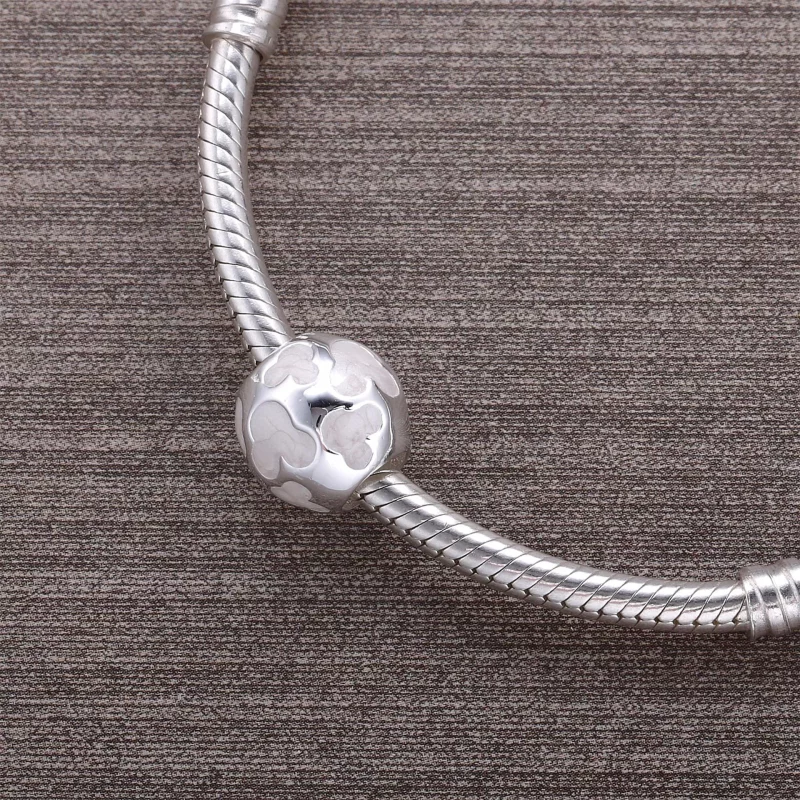 (imagen para) Charm en plata de ley Disny, Icono de Mickey Mouse Madre de perla PANDORA - Ver 4