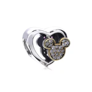 (imagen para) Charm en plata de ley Disny, Mickey y Minnie PANDORA