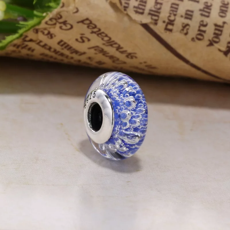 (imagen para) Charm en plata de ley Efervescencia azul PANDORA - Ver 2
