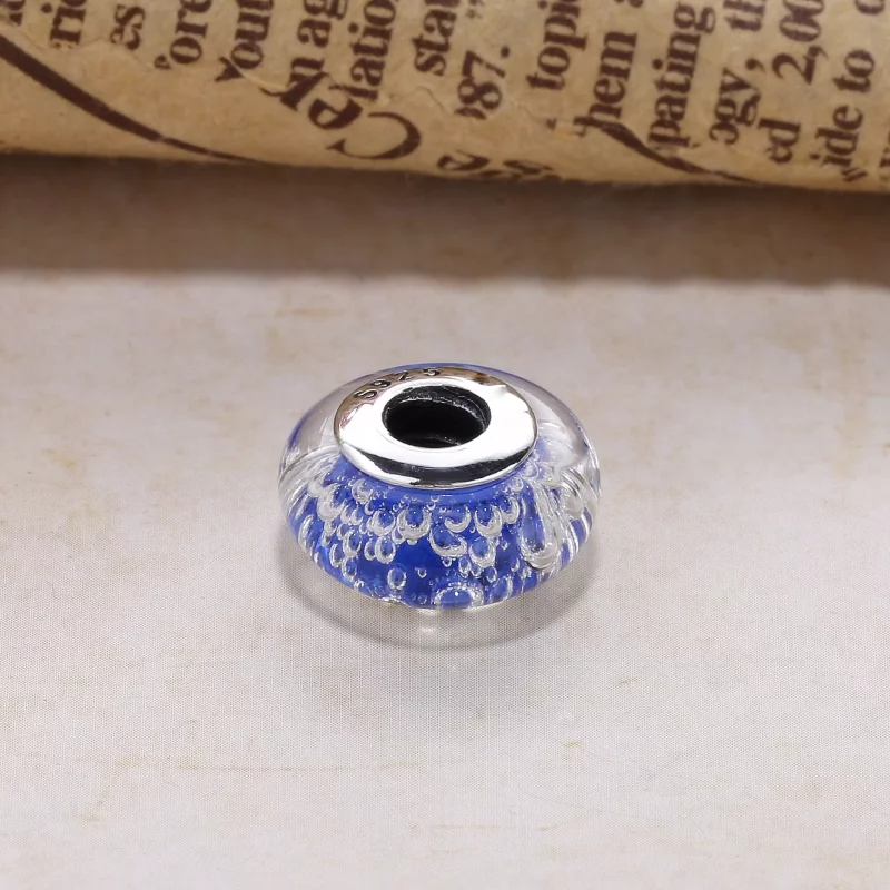 (imagen para) Charm en plata de ley Efervescencia azul PANDORA - Ver 3