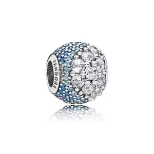 (imagen para) Charm en plata de ley Encanto Azul en pav&eacute; - PANDORA