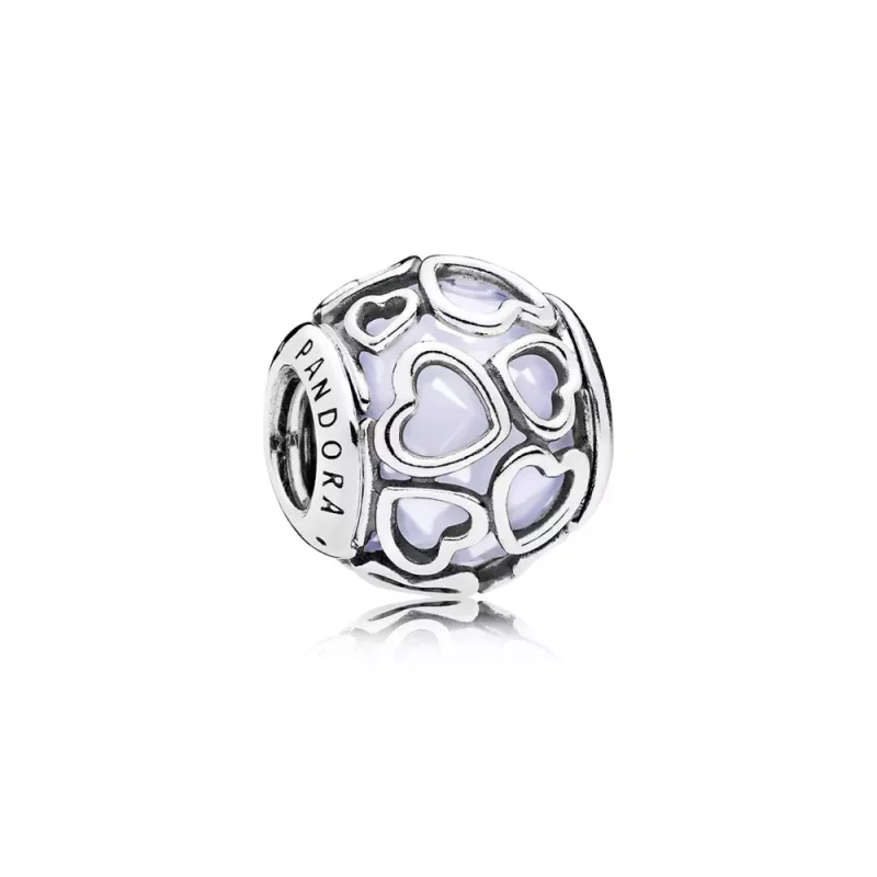 (imagen para) Charm en plata de ley Encerrado en el amor PANDORA