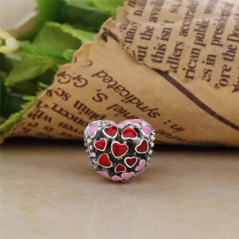 (imagen para) Charm en plata de ley Estallido de Amor - PANDORA - Ver 2