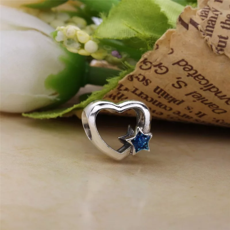 (imagen para) Charm en plata de ley Estrella del corazon PANDORA - Ver 2