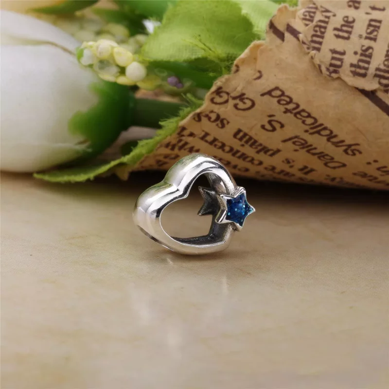 (imagen para) Charm en plata de ley Estrella del corazon PANDORA - Ver 4