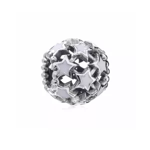 (imagen para) Charm en plata de ley Estrellas de calado PANDORA