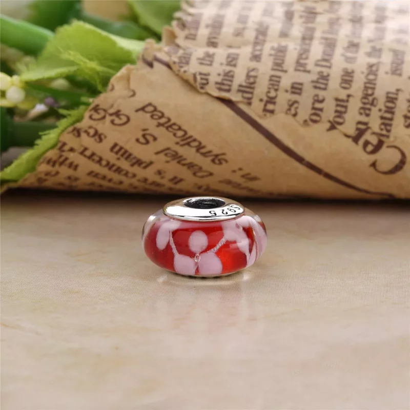 (imagen para) Charm en plata de ley Flor del ciruelo PANDORA - Ver 3