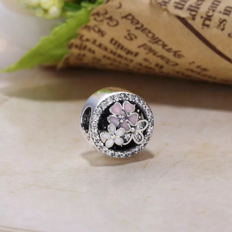 (imagen para) Charm en plata de ley Floraciones po&eacute;ticas PANDORA - Ver 3
