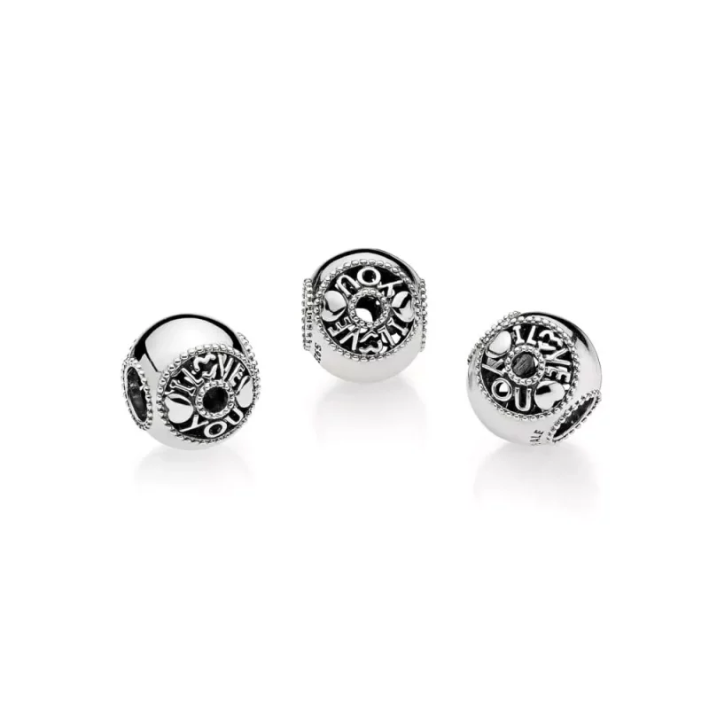 (imagen para) Charm en plata de ley Hablar de Amor - PANDORA - Ver 2