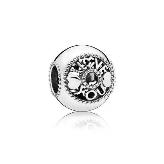(imagen para) Charm en plata de ley Hablar de Amor - PANDORA