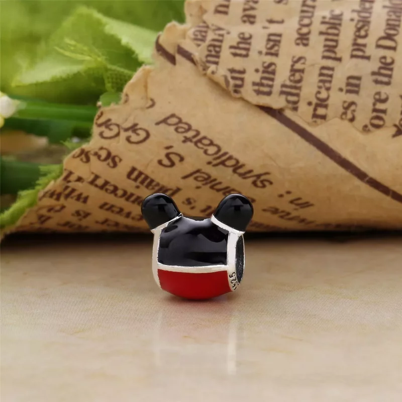 (imagen para) Charm en plata de ley Icono de silueta de Mickey Mouse PANDORA - Ver 3