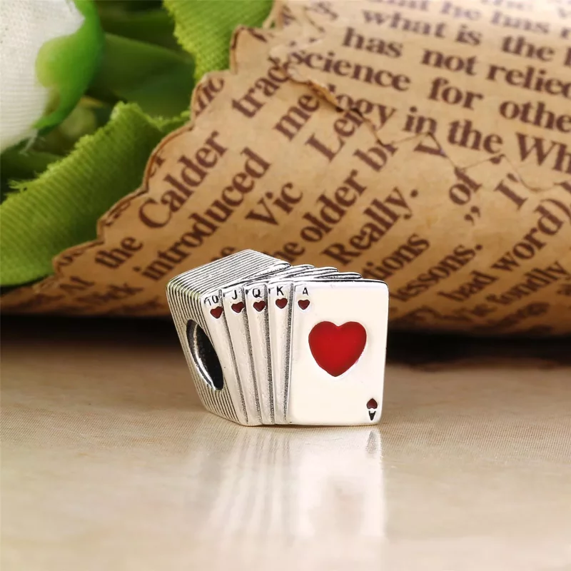 (imagen para) Charm en plata de ley Jugando a las cartas PANDORA - Ver 2